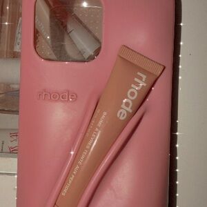 Rhode Pink IPhone Case for iPhone 14 Pro Max (Only case included/ no lip gloss)